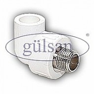 Угольник комбинированный с наружной резьбой 25х1/2" GULSAN®